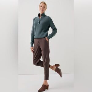 NWT Pact Women's Carob Boulevard Brushed Twill Chino XS